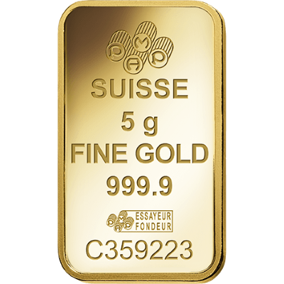 5g Gold Bar | PAMP Fortuna Veriscan